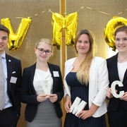 4. Platz_David Sperling, Eileen Friedrichs, Lena Schäfer, Maleen Emig (v.l.n.r.)
