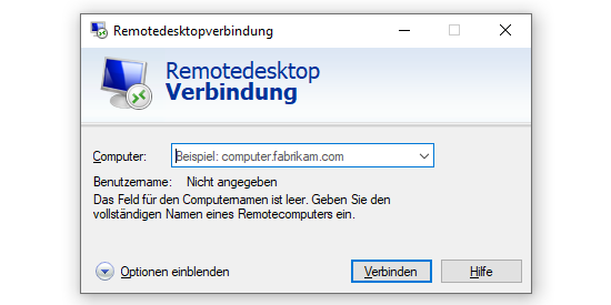 Fernzugriff - Remote Desktop