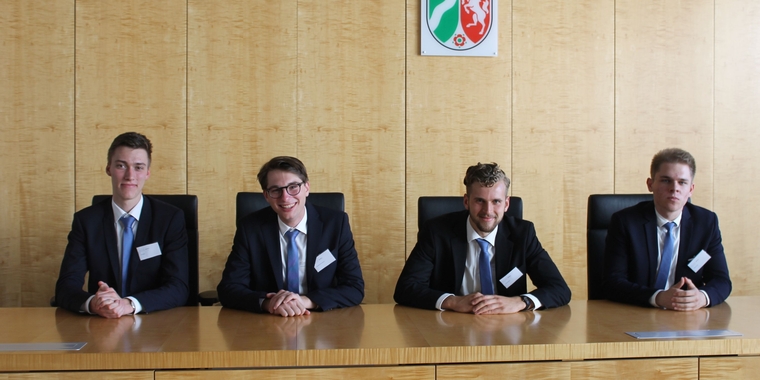 3. Platz_ Erik Witta, Leonhard Schnurbusch, Felix Baßmann, Moritz Kiefer (v.l.n.r.)